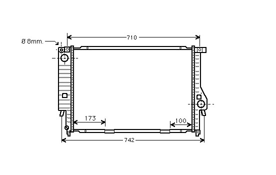 Radiator, engine cooling 06002133 International Radiators
