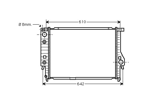Radiator, engine cooling 06002136 International Radiators