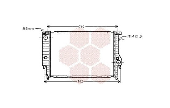 Radiator, engine cooling 06002138 International Radiators, Image 2