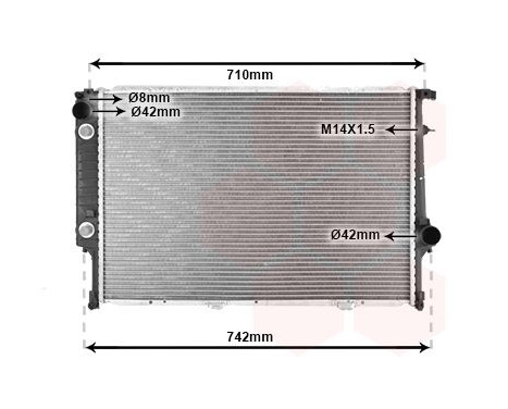 Radiator, engine cooling 06002145 International Radiators, Image 2
