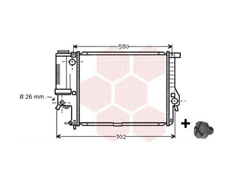 Radiator, engine cooling 06002201 International Radiators, Image 2