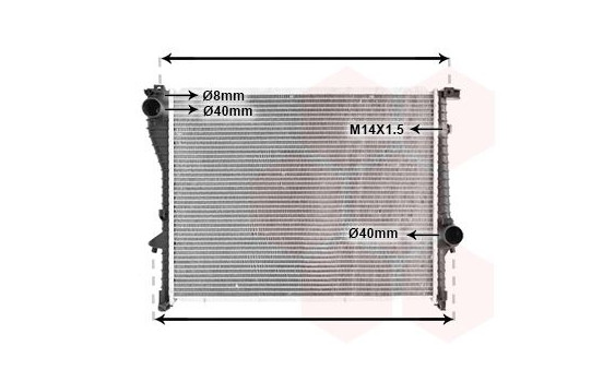 Radiator, engine cooling 06002222 International Radiators, Image 2