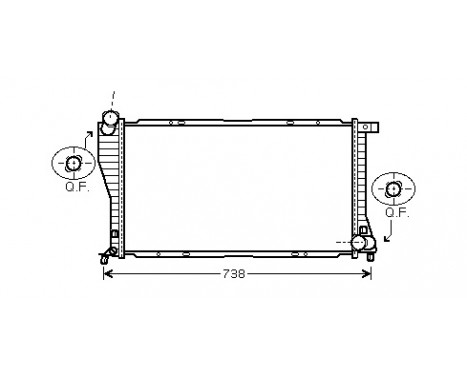 Radiator, engine cooling 06002234 International Radiators