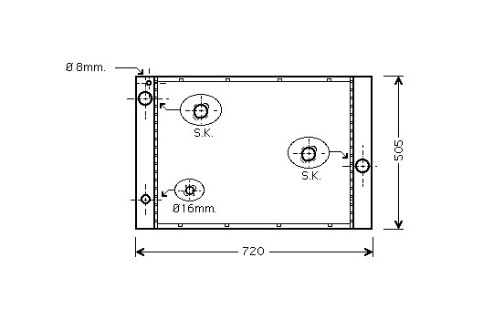 Radiator, engine cooling 06002236 International Radiators