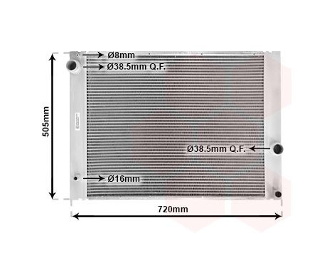 Radiator, engine cooling 06002236 International Radiators, Image 2