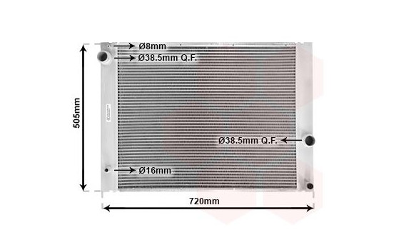 Radiator, engine cooling 06002236 International Radiators, Image 2