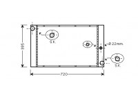 Radiator, engine cooling 06002277 International Radiators