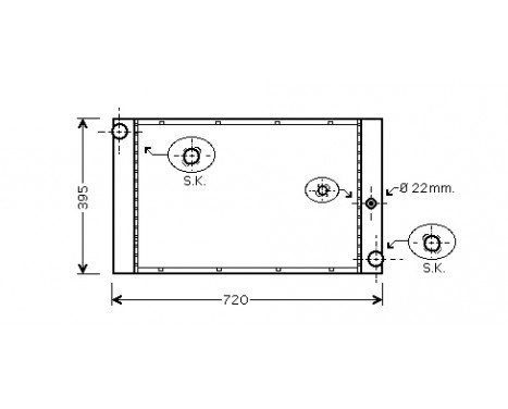 Radiator, engine cooling 06002277 International Radiators
