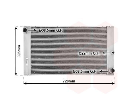 Radiator, engine cooling 06002277 International Radiators, Image 2