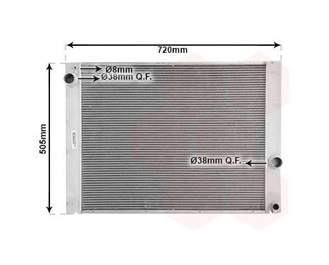Radiator, engine cooling 06002284 International Radiators, Image 2