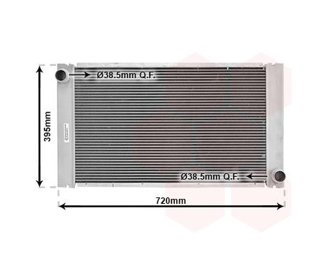 Radiator, engine cooling 06002287 International Radiators, Image 2