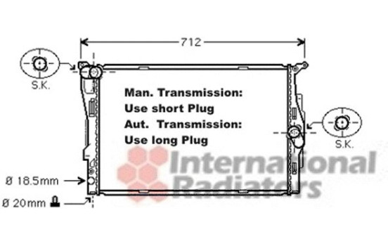 Radiator, engine cooling 06002292 International Radiators, Image 2