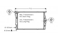 Radiator, engine cooling 06002292 International Radiators