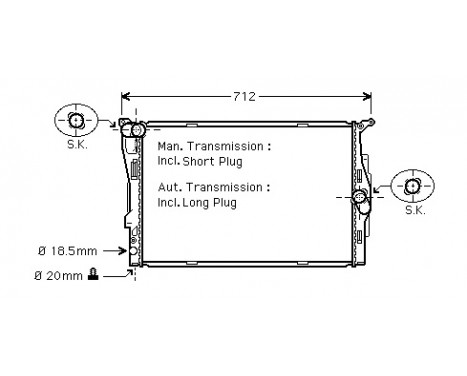 Radiator, engine cooling 06002292 International Radiators