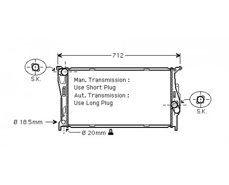 Radiator, engine cooling 06002294 International Radiators
