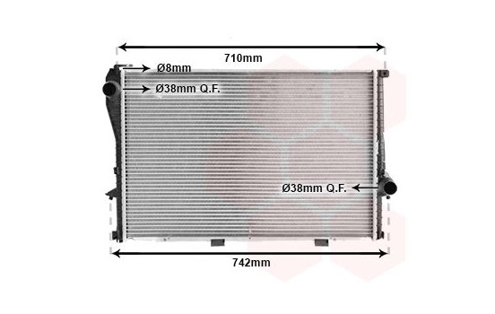 Radiator, engine cooling 06002301 International Radiators, Image 2