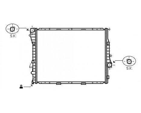 Radiator, engine cooling 06002302 International Radiators