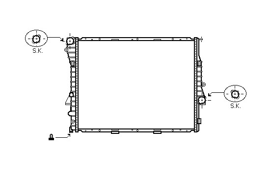 Radiator, engine cooling 06002302 International Radiators