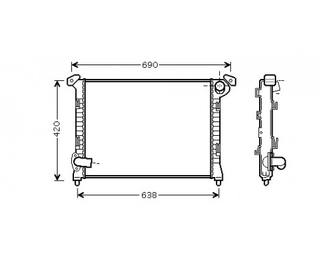 Radiator, engine cooling 06002314 International Radiators, Image 2