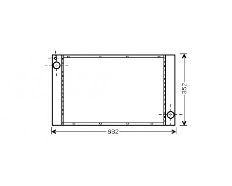 Radiator, engine cooling 06002333 International Radiators
