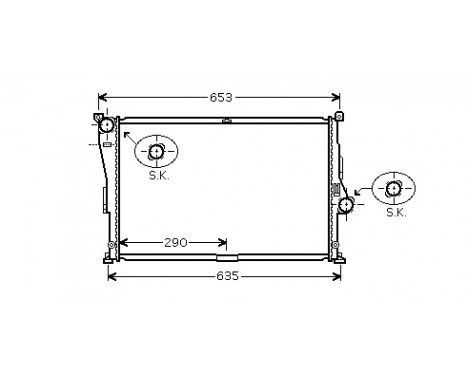 Radiator, engine cooling 06002335 International Radiators