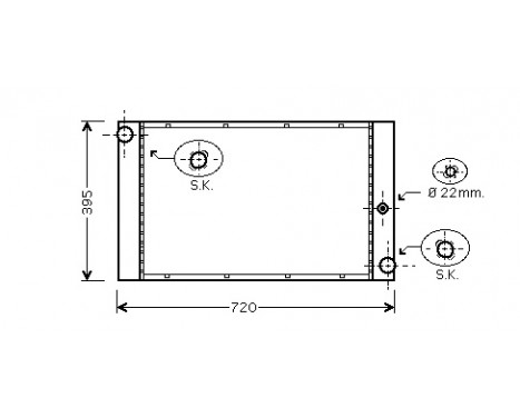 Radiator, engine cooling 06002337 International Radiators