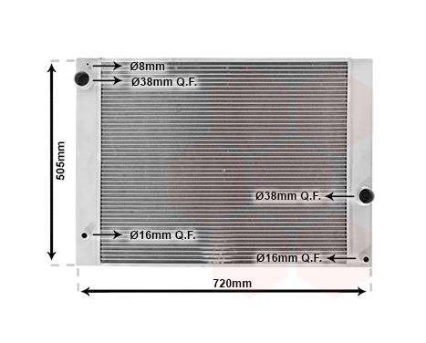 Radiator, engine cooling 06002338 International Radiators, Image 2