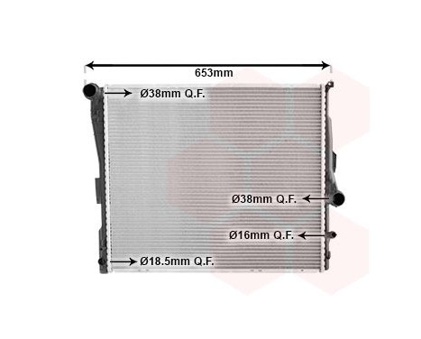 Radiator, engine cooling 06002343 International Radiators, Image 2