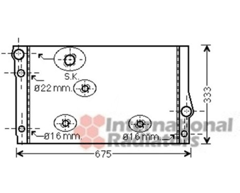 Radiator, engine cooling 06002354 International Radiators, Image 2