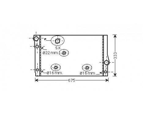 Radiator, engine cooling 06002354 International Radiators