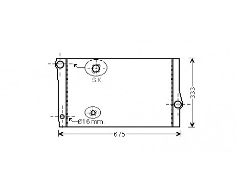 Radiator, engine cooling 06002355 International Radiators