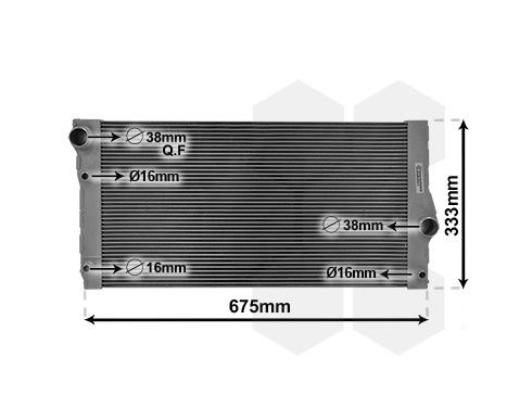 Radiator, engine cooling 06002355 International Radiators, Image 2