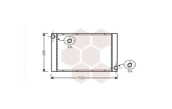 Radiator, engine cooling 06002357 International Radiators, Image 2