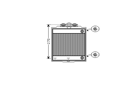 Radiator, engine cooling 06002367 International Radiators