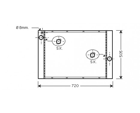 Radiator, engine cooling 06002405 International Radiators