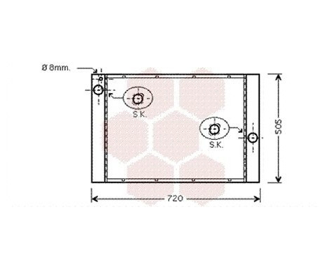 Radiator, engine cooling 06002405 International Radiators, Image 2