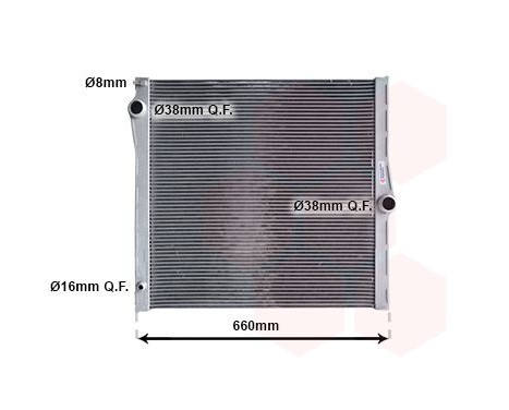 Radiator, engine cooling 06002436 International Radiators, Image 2