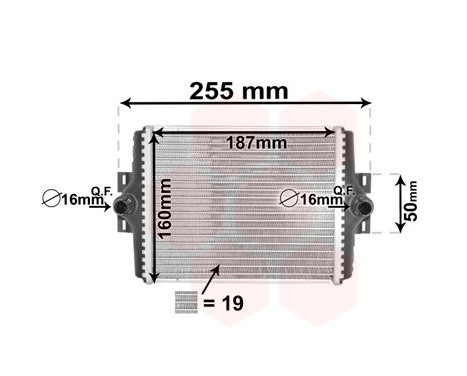 Radiator, engine cooling 06002450 International Radiators, Image 2