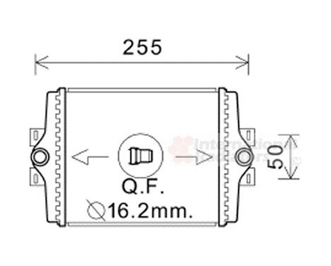 Radiator, engine cooling 06002450 International Radiators