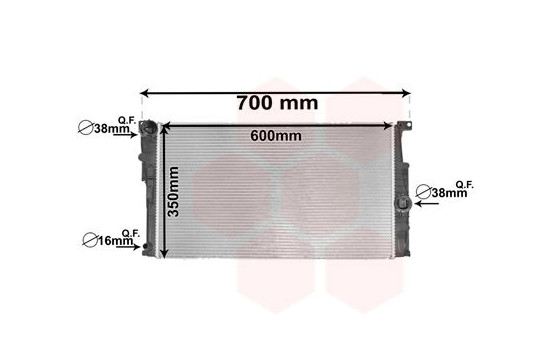 Radiator, engine cooling 06002453 International Radiators