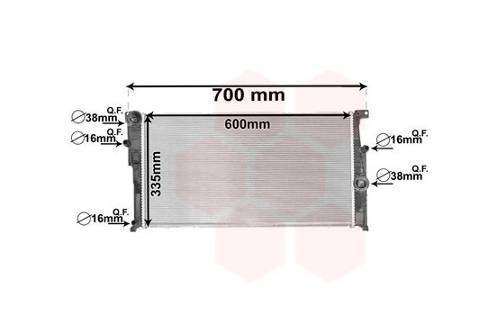 Radiator, engine cooling 06002456 International Radiators