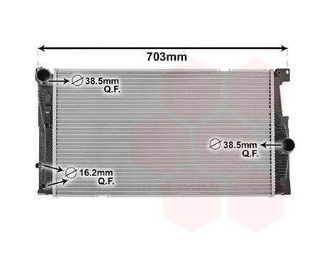 Radiator, engine cooling 06002549 International Radiators