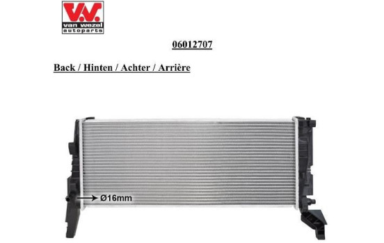 Radiator, engine cooling 06012707 International Radiators, Image 2