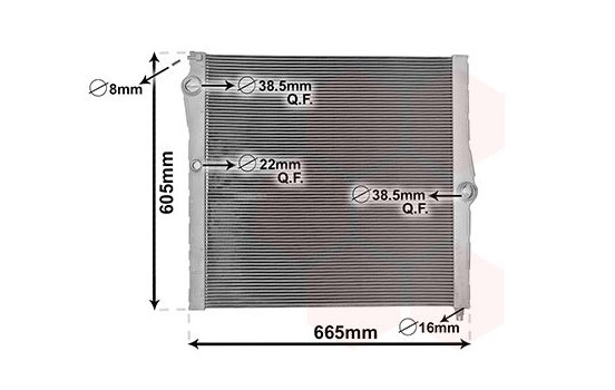 Radiator, engine cooling 06012710 International Radiators