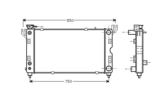 Radiator, engine cooling 07002028 International Radiators