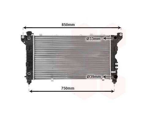 Radiator, engine cooling 07002028 International Radiators, Image 2