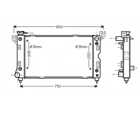 Radiator, engine cooling 07002029 International Radiators