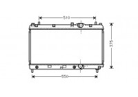 Radiator, engine cooling 07002031 International Radiators