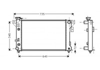 Radiator, engine cooling 07002032 International Radiators