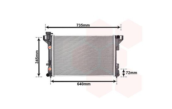 Radiator, engine cooling 07002032 International Radiators, Image 2